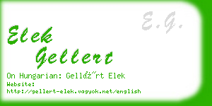 elek gellert business card